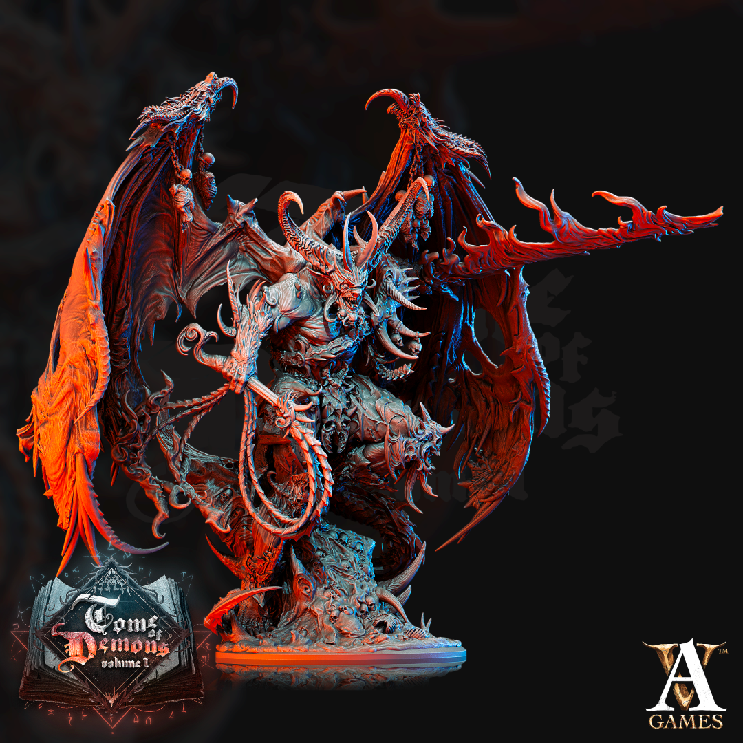 3D Printed Archvillain Games Tome of Demons Vol. 1 - Armaros Chaos Incarnate 28mm 32mm D&D