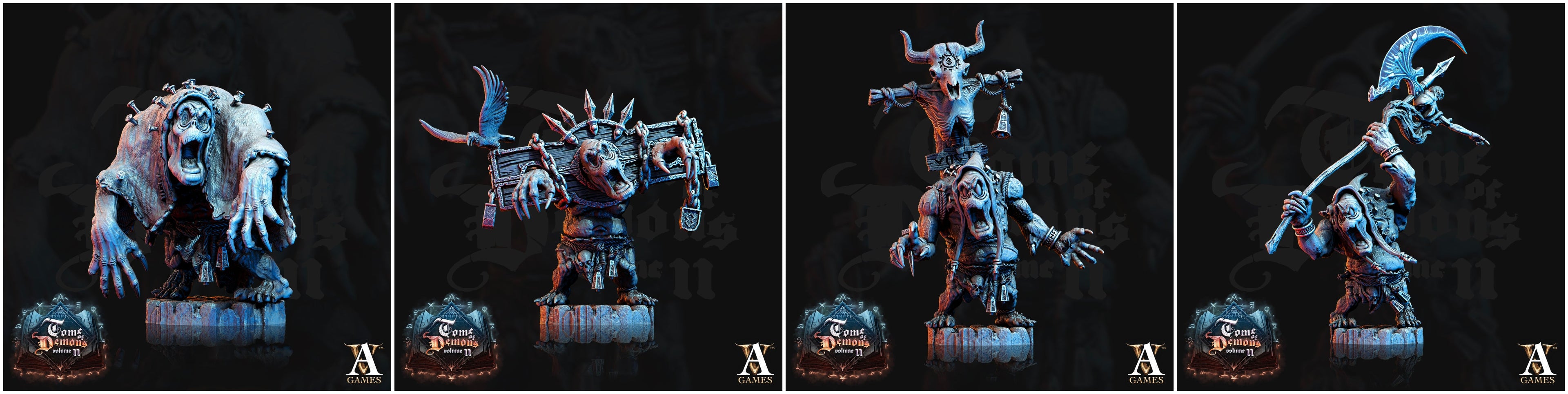 3D Printed Archvillain Games Tome of Demons Vol. II - Bodach 28mm 32mm D&D