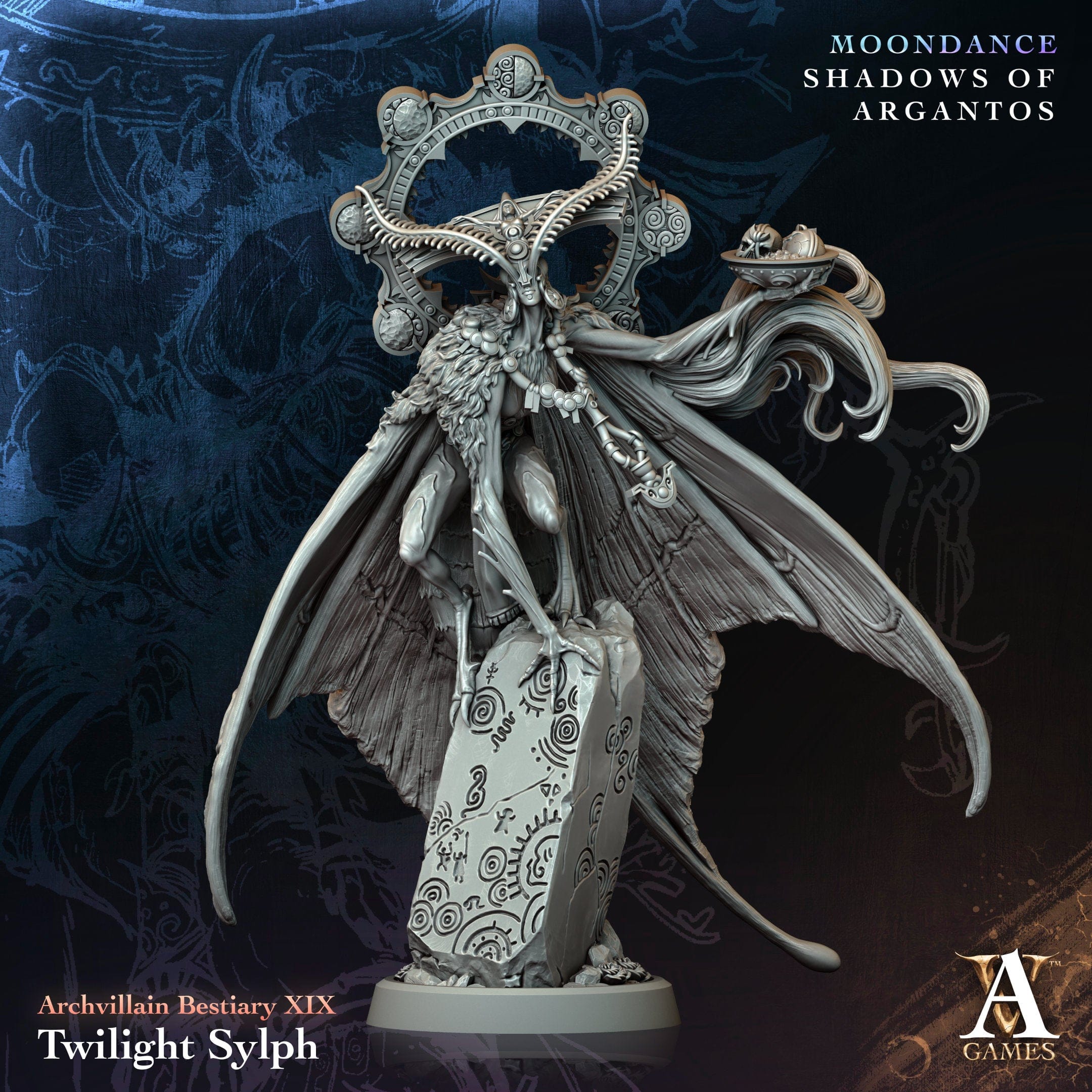 3D Printed Archvillain Games Twilight Sylph Archvillain Bestiary Vol XLV 28 32mm D&D