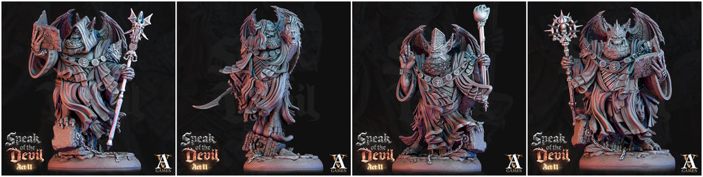 3D Printed Archvillain Games Varicite Devil Speak of the Devil Act II 28 32mm D&D