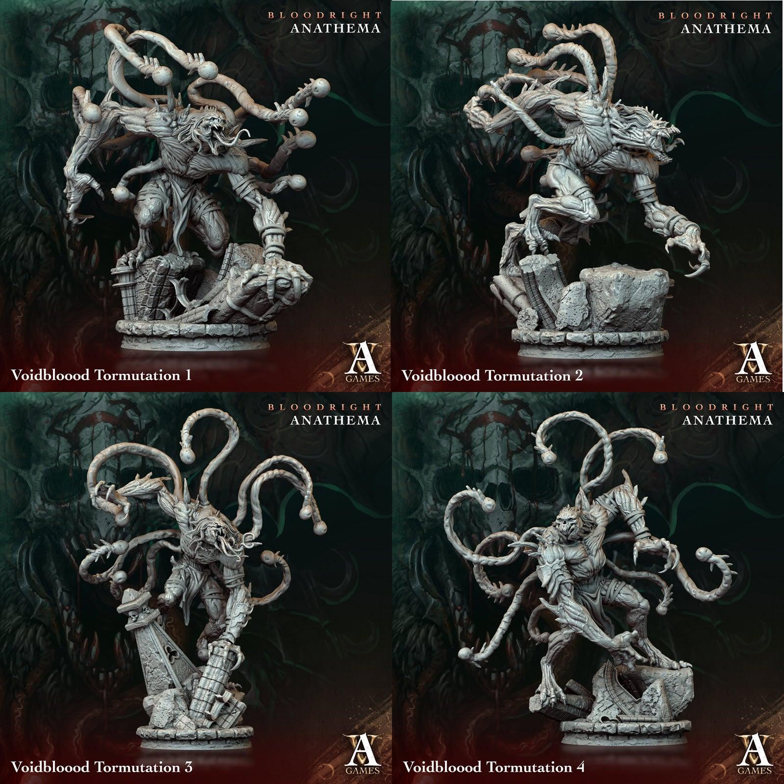 3D Printed Archvillain Games Voidbloood Tormutation Bloodright - Anathema 28 32mm D&D