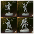 3D Printed Archvillain Games Wildpact Wyrdstrider Gladeborn - Trials of Kernunos 28 32mm D&D