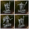 3D Printed Archvillain Naelithir Gladeguard Gladeborn - Trials of Kernunos 28 32mm D&D