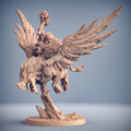 3D Printed Artisan Guild Alvar on Thunderbeak (Gryphon) Dwarven Defenders Set 28mm 32mm