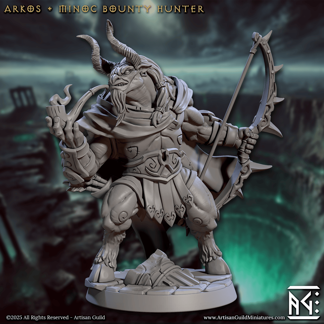 3D Printed Artisan Guild Arkos Minoc Bounty Hunter Descent into the Hive of the All Seeing 28mm 32mm (Copy)