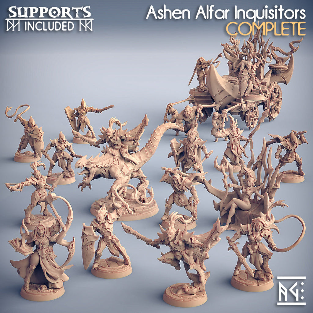 3D Printed Artisan Guild Ashen Alfar Inquisitor Weapon Racks Ashen Alfar Inquisitors 28mm 32mm