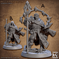 3D Printed Artisan Guild Battlemage Matija Vanguard Fighters Set 28mm 32mm