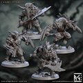 3D Printed Artisan Guild Chaos Minoc Set Rise of the Beastmen Set 28mm 32mm