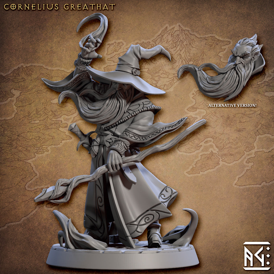 3D Printed Artisan Guild Cornelius Greathat Arcanists Guild 28mm 32mm