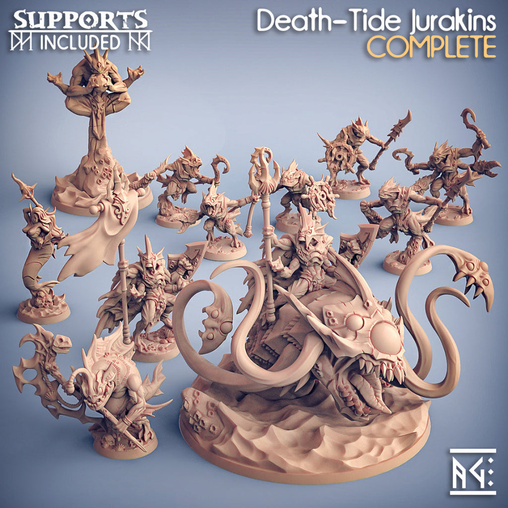 3D Printed Artisan Guild Death-Tide Jurakins Set Death-Tide Jurakin 28mm 32mm