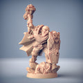 3D Printed Artisan Guild Dwarf Champion Alvar Giantslayer Dwarven Defenders Set 28mm 32mm