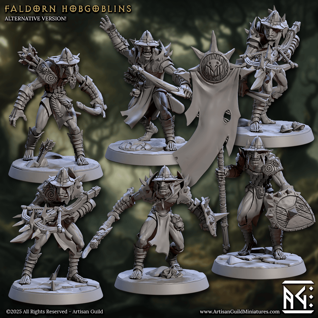 3D Printed Artisan Guild Faldorn Hobgoblins Set Faldorn Hobgoblin Set 28mm 32mm