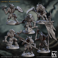 3D Printed Artisan Guild Gobor Warriors Set Rise of the Beastmen Set 28mm 32mm