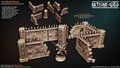 3D Printed Artisan Guild Graveyard Ruins The Bloodhunt 28mm 32mm