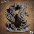 3D Printed Artisan Guild Great Linnorm of Skutagaard Epic Bosses 28mm 32mm