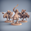 3D Printed Artisan Guild Hyenafiend Riders Bonegnasher Gnolls 28mm 32mm