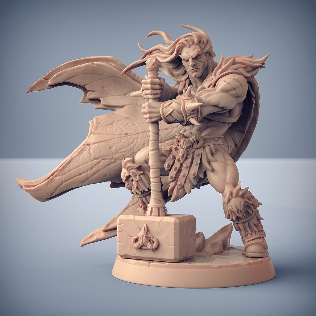3D Printed Artisan Guild Krommir Stronghammer Dragonpeak Barbarians 28mm 32mm