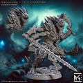 3D Printed Artisan Guild Makakuna Tide Champion Mirmidons of the Death Tide 28mm 32mm