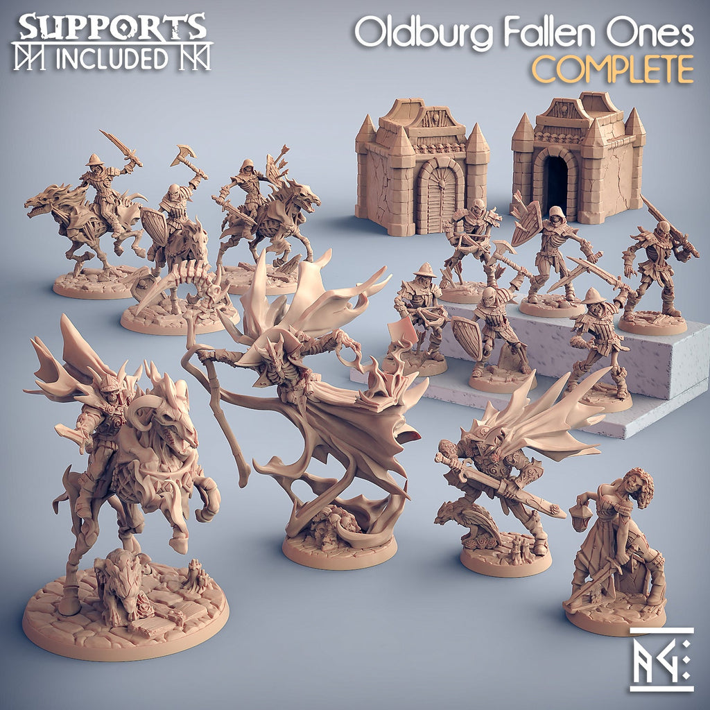 3D Printed Artisan Guild Azekiel the Nightmare Oldburg Fallen Ones 28mm 32mm