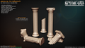 3D Printed Artisan Guild Minoc Columns Order of the Labyrinth 28mm 32mm