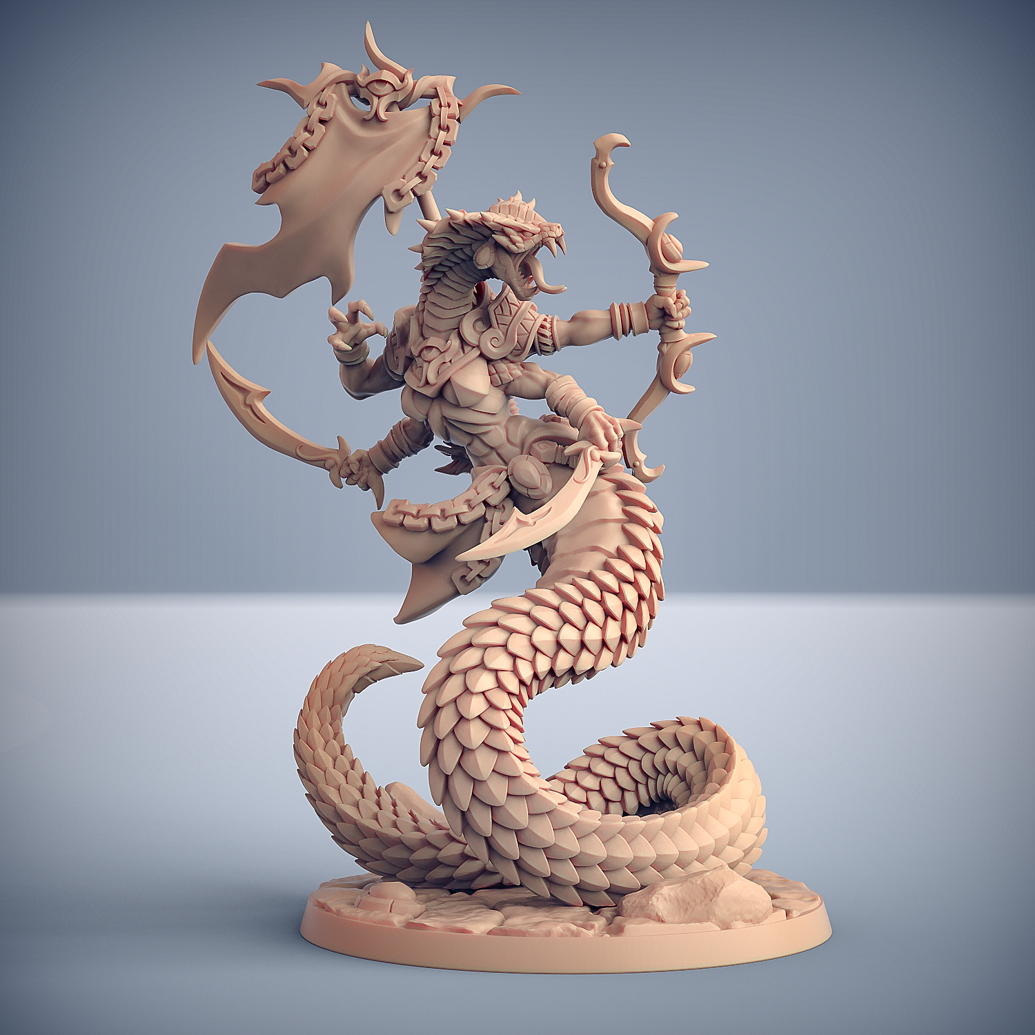 3D Printed Artisan Guild Sethris Bloodhiss Maneaters Nagarots 28mm 32mm
