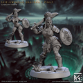 3D Printed Artisan Guild Shieldwarden Dracona Descent into the Hive of the All Seeing 28mm 32mm