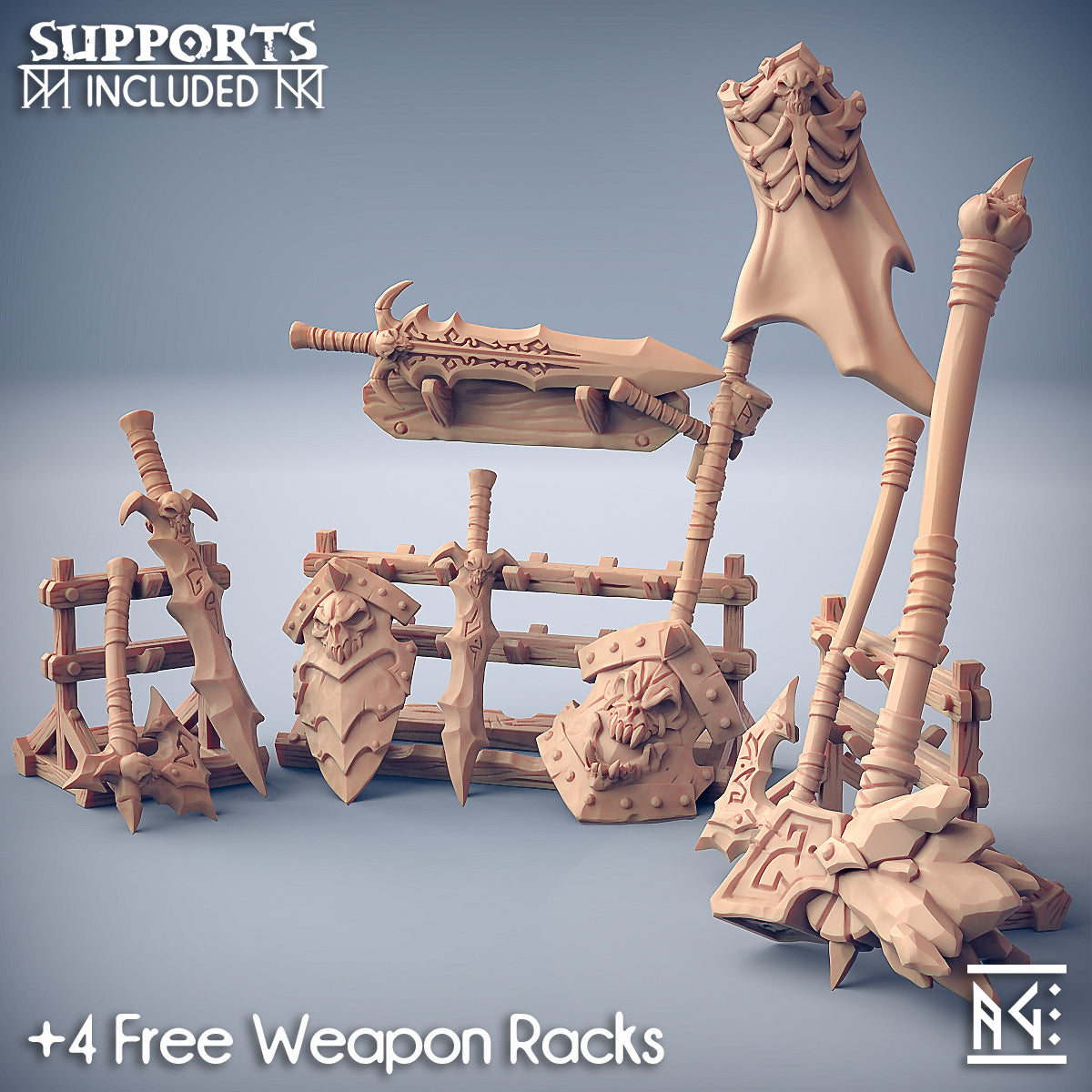 3D Printed Artisan Guild Standalone Frostmetal Clan (Unsupported) Frostmetal Clan 28mm 32mm