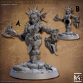 3D Printed Artisan Guild Thyra Blood Priestess of Duum Dwarf Berserkers Set 28mm 32mm
