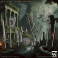 3D Printed Artisan Guild Veiled Sisterhood Weapons & Hands Veiled Sisterhood Set 28mm 32mm