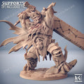 3D Printed Artisan Guild Vulkarion Fire Jotunn Champion Epic Bosses 28mm 32mm