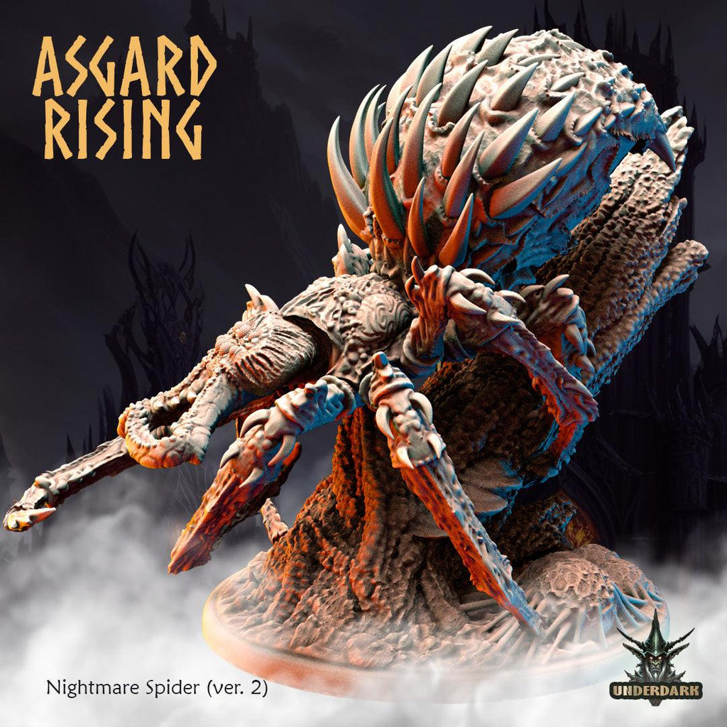 3D Printed Asgard Nightmare Spider Version 2 28 32 mm Wargaming DnD