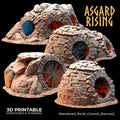 3D Printed Asgard Rising Abandoned Burial Ground Burrows 28 32 mm Wargaming DnD
