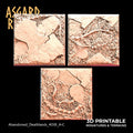 3D Printed Asgard Rising Abandoned Deathlands 3x 40mm Square Base Wargaming DnD