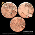 3D Printed Asgard Rising Abandoned Deathlands 3x 60mm Round Base Wargaming DnD