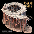 3D Printed Asgard Rising Advanced Dwarven Mines Underground Railroad 28mm - 32mm
