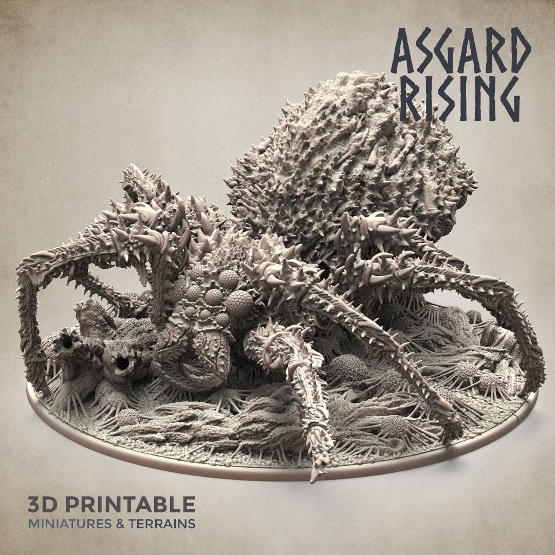 3D Printed Asgard Rising Ancient Spider Queen Gargantuan Model 32mm D&D