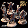 3D Printed Asgard Rising Bandit Deserters Slingers Modular Warband 28mm - 32mm