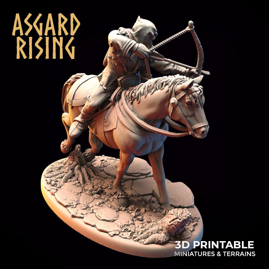 3D Printed Asgard Rising Bandit Riders Rogues Modular Warband 28mm - 32mm