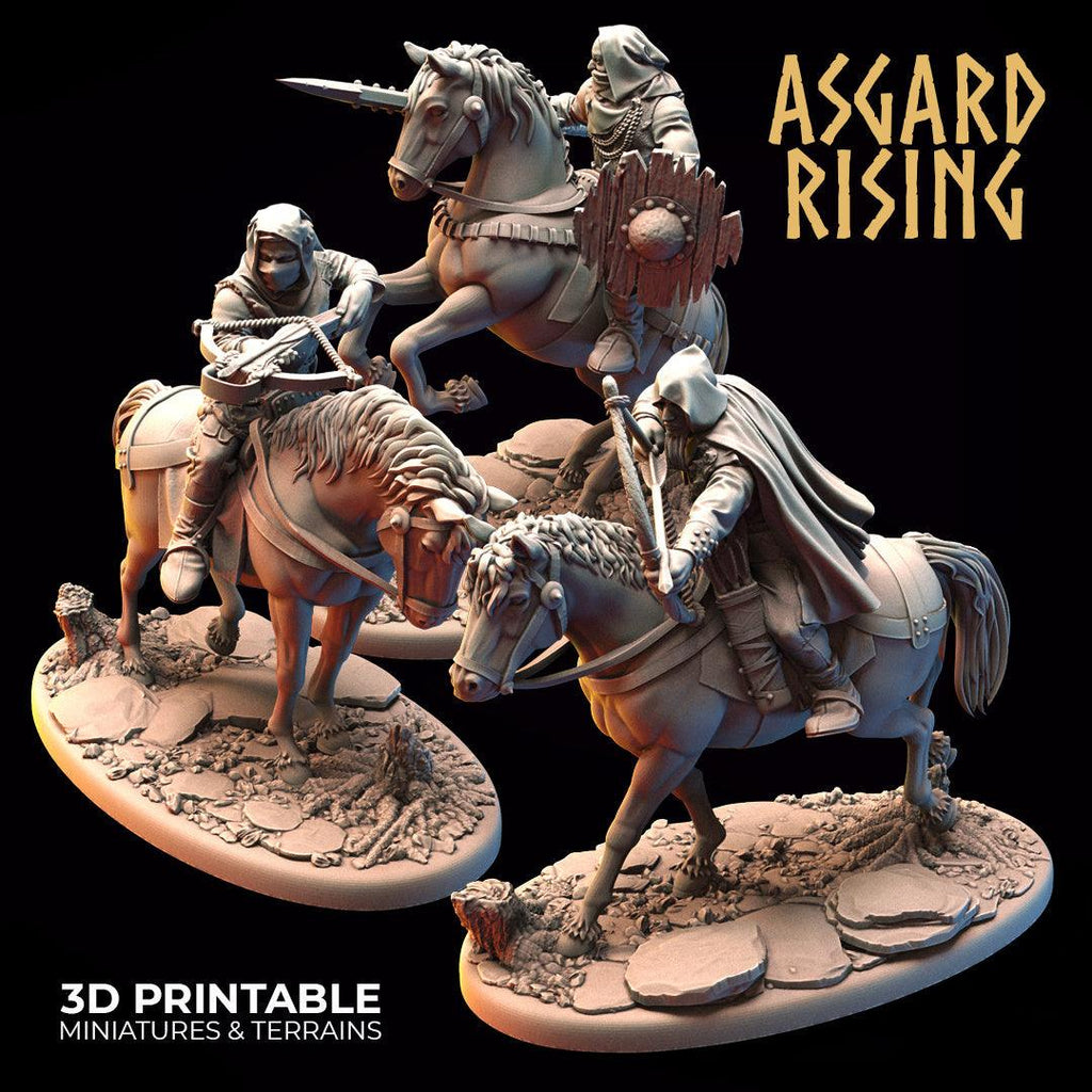 3D Printed Asgard Rising Bandit Riders Rogues Modular Warband 28mm - 32mm