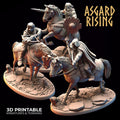 3D Printed Asgard Rising Bandit Riders Rogues Modular Warband 28mm - 32mm