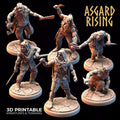 3D Printed Asgard Rising Bandit Rogues Modular Warband 28mm - 32mm Ragnarok D&D