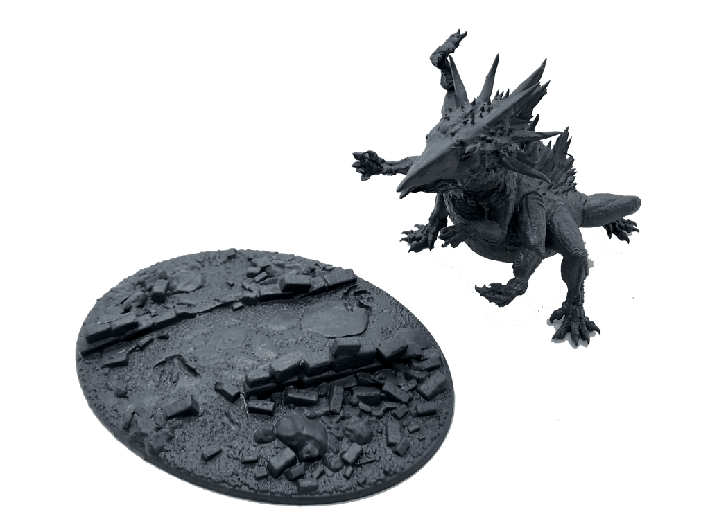 3D Printed Asgard Rising Basilisk #2 King of Serpents - 32mm D&D