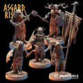 3D Printed Asgard Rising Draugr Barrow Guards Modular Set D 28 32 mm Wargaming DnD