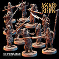 3D Printed Asgard Rising Draugr Phalanx Modular Set 28 32 mm Wargaming DnD