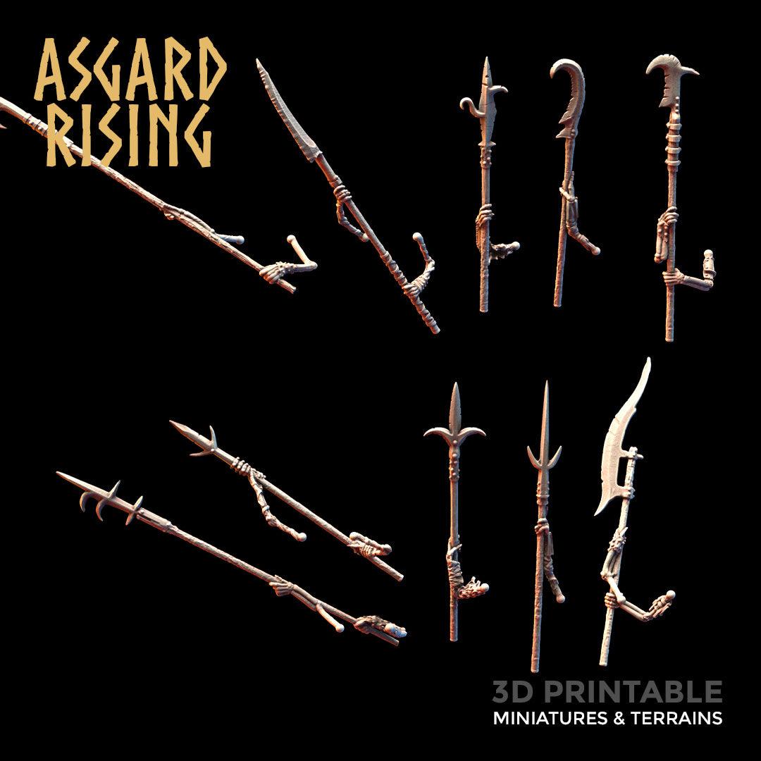 3D Printed Asgard Rising Draugr - Undead Additional Weapons 28mm - 32mm