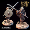 3D Printed Asgard Rising Draugr Undead Skeleton Warrior Infantry 28mm 32mm D&D