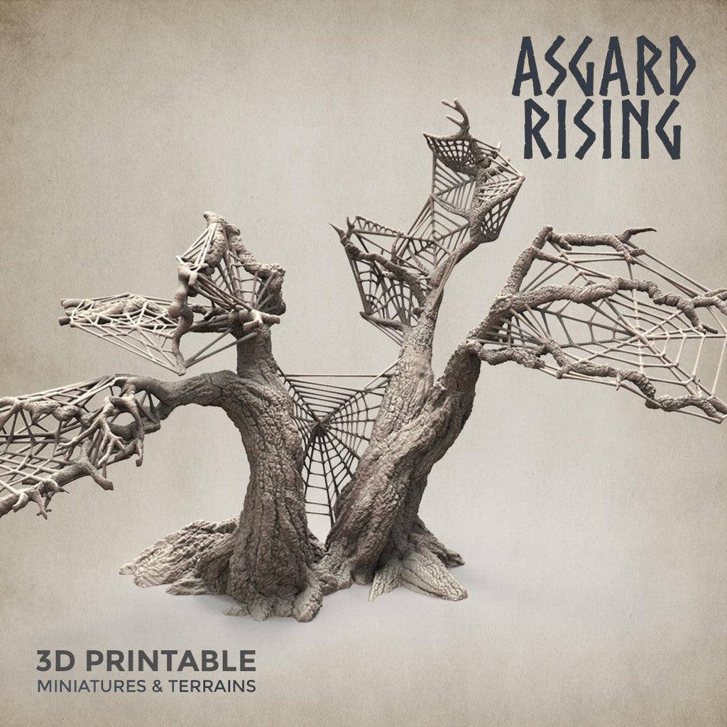 3D Printed Asgard Rising Dry Spider Forest Modular Set 32mm Ragnarok D&D