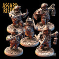 3D Printed Asgard Rising Dwarf Dwarven Miners Set 3 28mm - 32mm