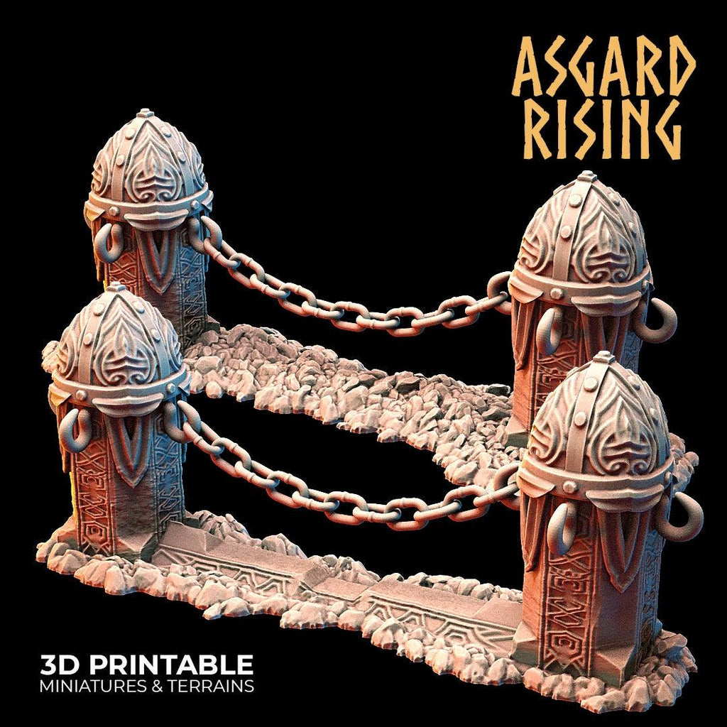 3D Printed Asgard Rising Dwarf Mountain Pass Fortress Entrance 28mm - 32mm