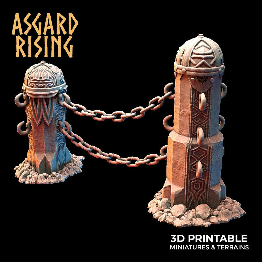 3D Printed Asgard Rising Dwarf Mountain Pass Fortress Entrance 28mm - 32mm